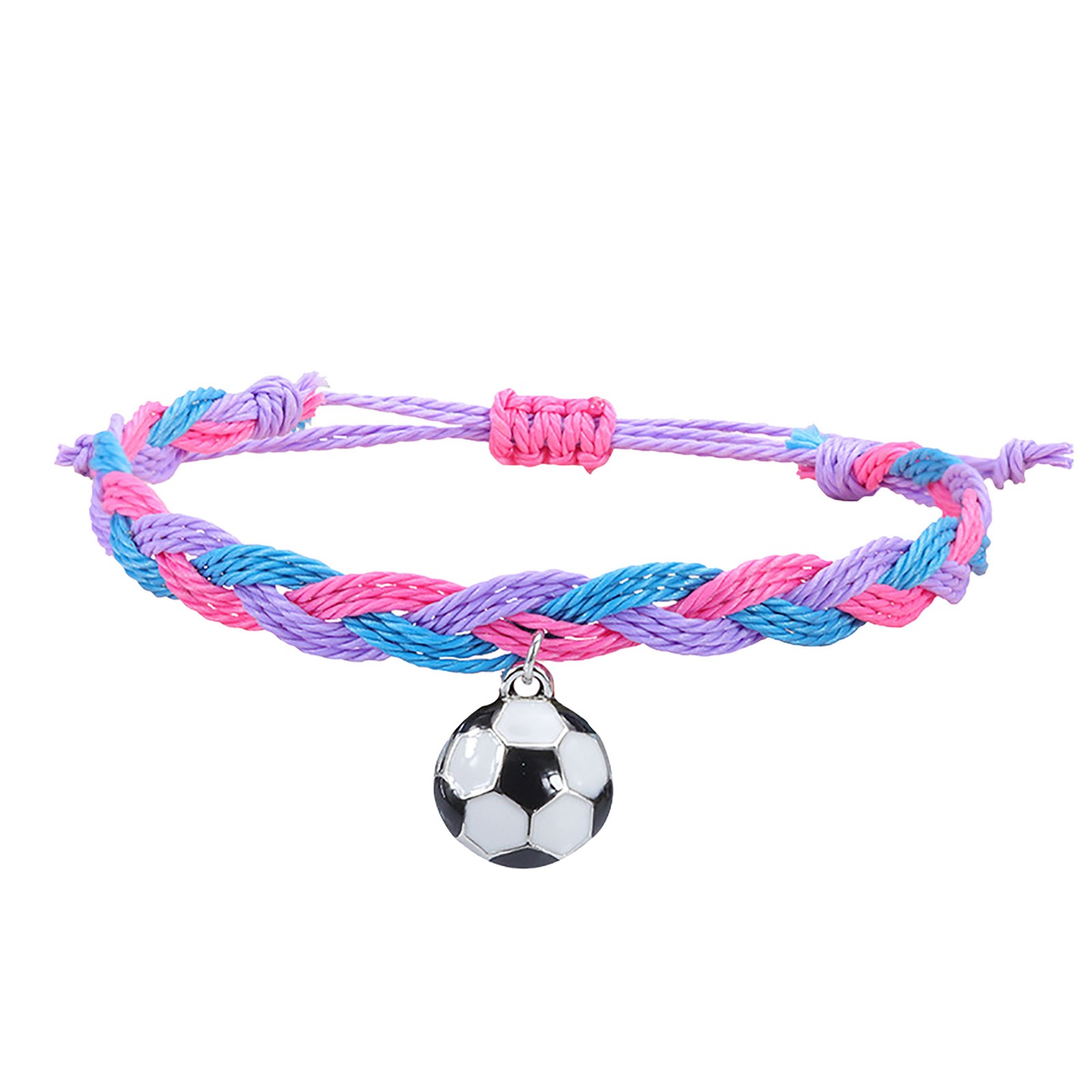 thumbnail image 2 of Pulseras de Fútbol Charm Favors Fútbol Negro Rojo Blanco Marrón Pulseras de Fútbol Cuentas Ajustable Inspirational for Teens Adults Sport Birthday Football Favors For, 2 of 2